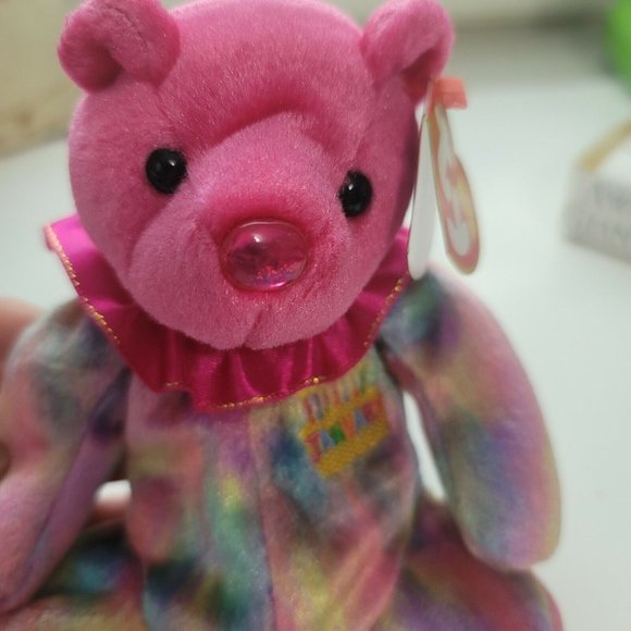 Ty Beanie Babies Millennium Bear Birthday January 1 2001. Made in USA - Picture 3 of 8
